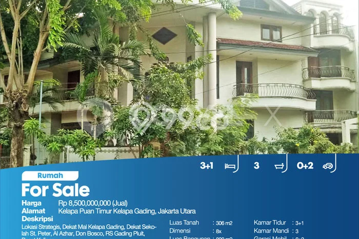 Dijual Hunian Mewah dengan Fasilitas Sekitar Lengkap di Kelapa Gading, Jakarta Utara Dijual Hunian Mewah dengan Fasilitas Sekitar Lengkap di Kelapa Gading, Jakarta Utara