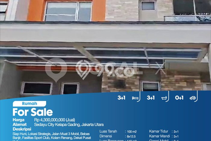 Dijual Rumah Premium dengan Fasilitas Sekitar Lengkap di Kelapa Gading, Jakarta Utara Dijual Rumah Premium dengan Fasilitas Sekitar Lengkap di Kelapa Gading, Jakarta Utara