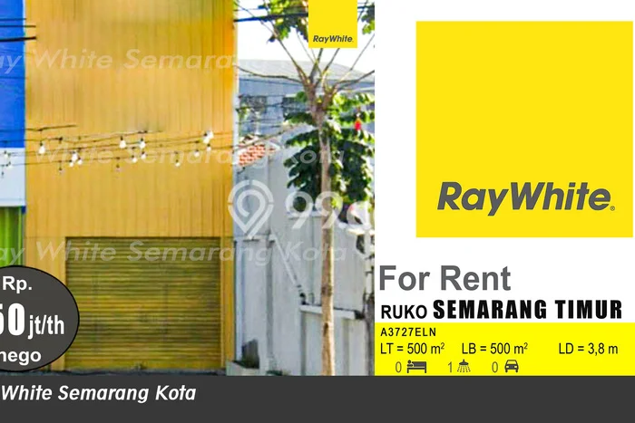 Ruko Komersial Disewakan di Semarang Timur Semarang Luas 500m2 Ruko Komersial Disewakan di Semarang Timur Semarang Luas 500m2