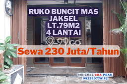 Ruko Disewa di Jakarta Selatan dengan LB 300m2 Area Komersial Ramai Ruko Disewa di Jakarta Selatan dengan LB 300m2 Area Komersial Ramai