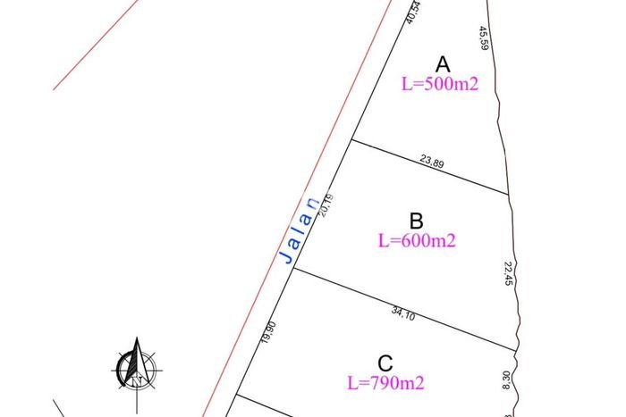 Tanah Dijual di Badung Seluas 500m2 Strategis Tanah Dijual di Badung Seluas 500m2 Strategis