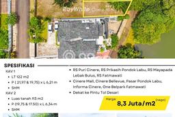 Dijual Tanah di Cinere, Luas 122m², Kawasan Asri Dijual Tanah di Cinere, Luas 122m², Kawasan Asri