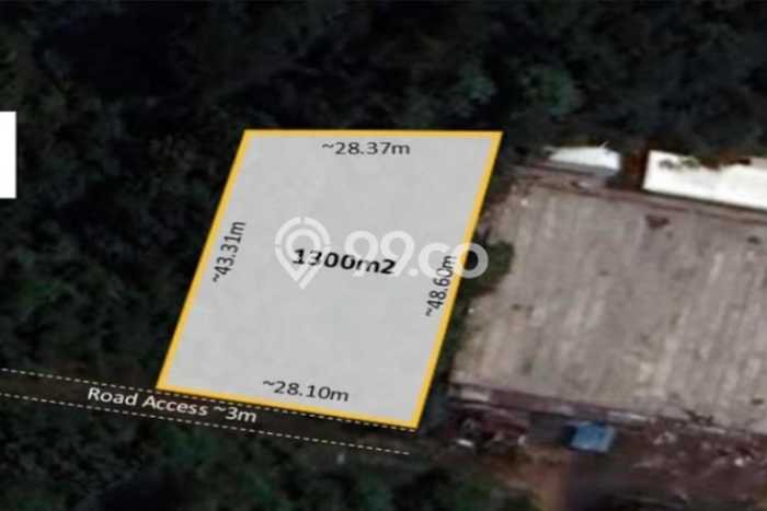 Disewakan Tanah di Badung, Luas 1300m2 Area Berkembang Disewakan Tanah di Badung, Luas 1300m2 Area Berkembang