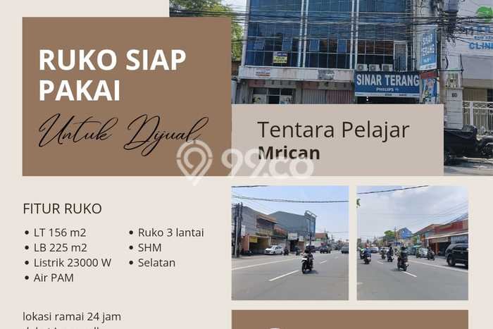 Ruko Strategis Kawasan Semarang Selatan, Luas 225m², Area Komersial, Berkembang Ruko Strategis Kawasan Semarang Selatan, Luas 225m², Area Komersial, Berkembang
