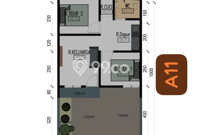 Rumah Modern 2 KT di BSD City Tangerang Semi Furnished Rumah Modern 2 KT di BSD City Tangerang Semi Furnished