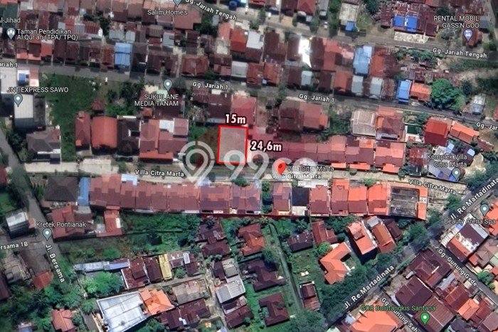 Dijual Tanah di Pontianak Barat Pontianak Luas 370m2 - Dijual Tanah di Pontianak Barat Pontianak Luas 370m2 -