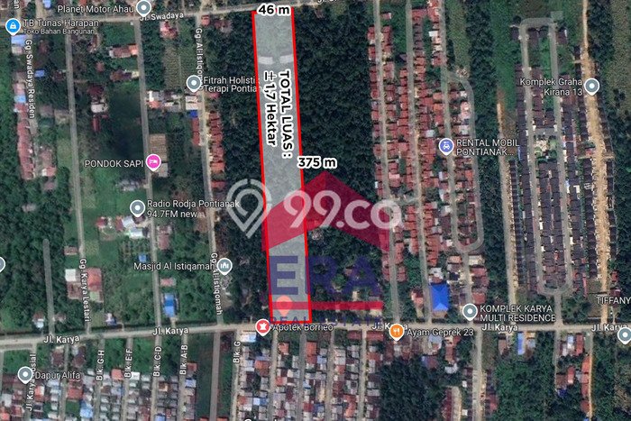 Tanah Kavling untuk Dijual di Kubu Kubu Raya 17000m2 Tanah Kavling untuk Dijual di Kubu Kubu Raya 17000m2