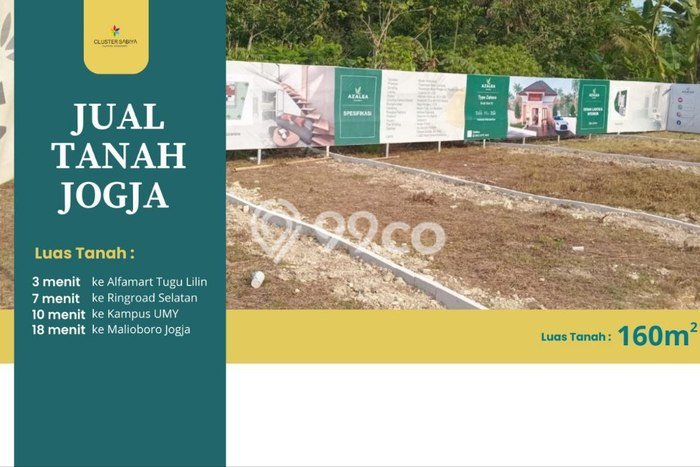Lahan Kosong Dijual di Kasihan, Bantul, Luas 160m2 Area Strategis Lahan Kosong Dijual di Kasihan, Bantul, Luas 160m2 Area Strategis