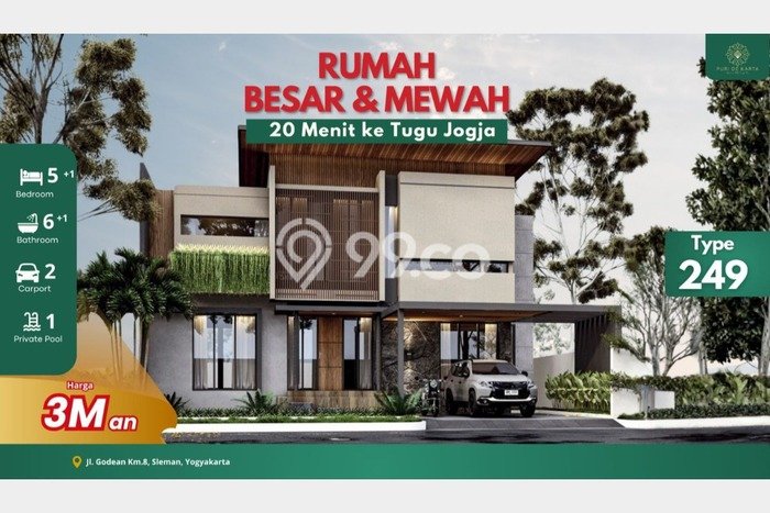 Dijual Hunian Mewah dengan Fasilitas Sekitar Komplit di Godean, Sleman Dijual Hunian Mewah dengan Fasilitas Sekitar Komplit di Godean, Sleman