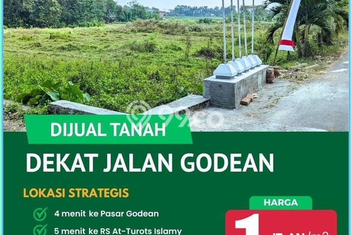 Tanah Kavling untuk Dijual di Godean Sleman 130m2 Tanah Kavling untuk Dijual di Godean Sleman 130m2