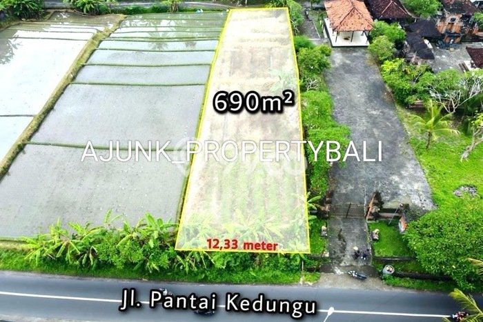 Untuk Dijual Tanah 690m2 di Kedungu, Tabanan Untuk Dijual Tanah 690m2 di Kedungu, Tabanan