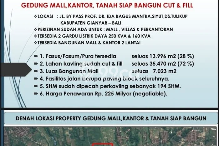 Tanah Dijual Area Strategis di Tulikup Gianyar 35470m2 Tanah Dijual Area Strategis di Tulikup Gianyar 35470m2