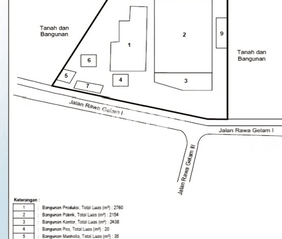 Tanah untuk Dijual di Jatinegara Jakarta Timur Luas 6930m2 Tanah untuk Dijual di Jatinegara Jakarta Timur Luas 6930m2