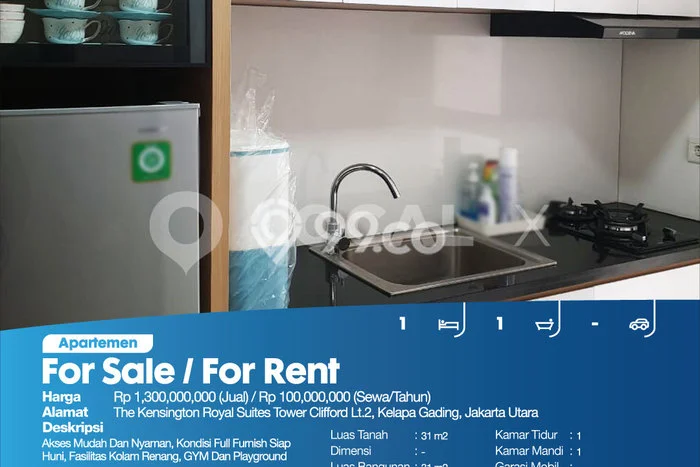 Disewakan Cepat! Hunian Apartemen Hemat di Kelapa Gading, Jakarta Utara 1 Kamar Tidur dan 1 Kamar Mandi Disewakan Cepat! Hunian Apartemen Hemat di Kelapa Gading, Jakarta Utara 1 Kamar Tidur dan 1 Kamar Mandi