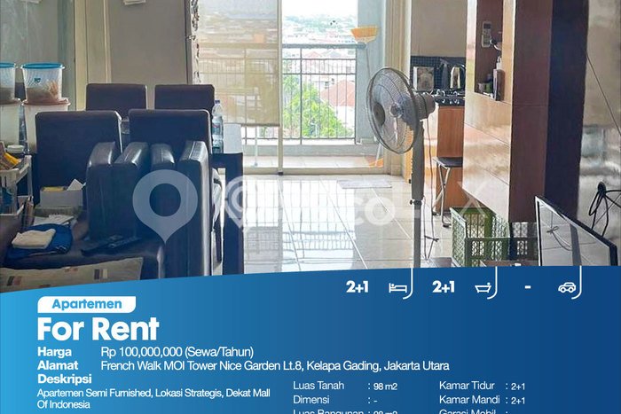 Sewa Apartemen Murah di Kelapa Gading, Jakarta Utara Dekat Fasilitas Umum Sewa Apartemen Murah di Kelapa Gading, Jakarta Utara Dekat Fasilitas Umum