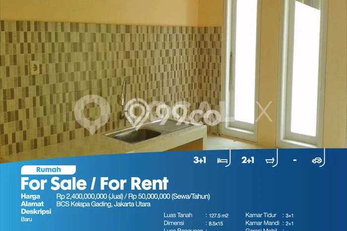 Jual Rumah Favorit Siap Huni LB 127m2 di Kelapa Gading, Jakarta Utara Jual Rumah Favorit Siap Huni LB 127m2 di Kelapa Gading, Jakarta Utara