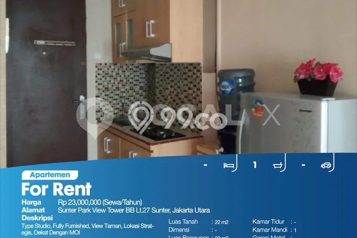 Apartemen Strategis 22m2 di Sunter Jakarta Utara 0 KT Apartemen Strategis 22m2 di Sunter Jakarta Utara 0 KT