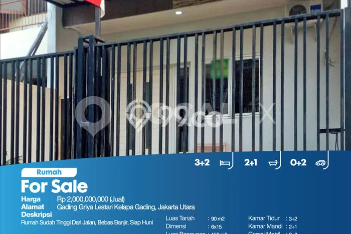 Rumah Modern Minimalis 3 KT Siap Huni di Kelapa Gading Rumah Modern Minimalis 3 KT Siap Huni di Kelapa Gading