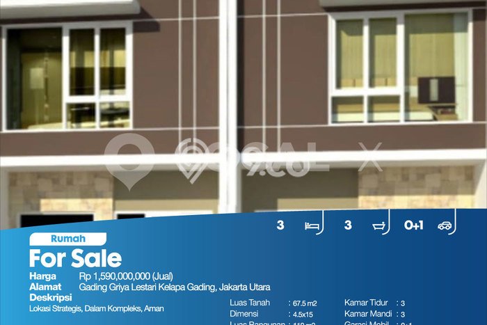Dijual Cepat Rumah Favorit Siap Huni LB 110m2 di Kelapa Gading, Jakarta Utara Dijual Cepat Rumah Favorit Siap Huni LB 110m2 di Kelapa Gading, Jakarta Utara