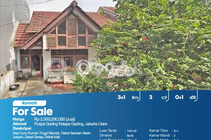 Jual Rumah Bagus Siap Huni LB 104m2 di Kelapa Gading, Jakarta Utara Jual Rumah Bagus Siap Huni LB 104m2 di Kelapa Gading, Jakarta Utara