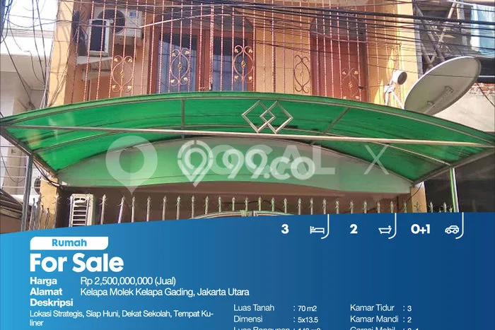 Rumah Modern Cantik 3 KT Bisa Langsung Pindah di Kelapa Gading Rumah Modern Cantik 3 KT Bisa Langsung Pindah di Kelapa Gading