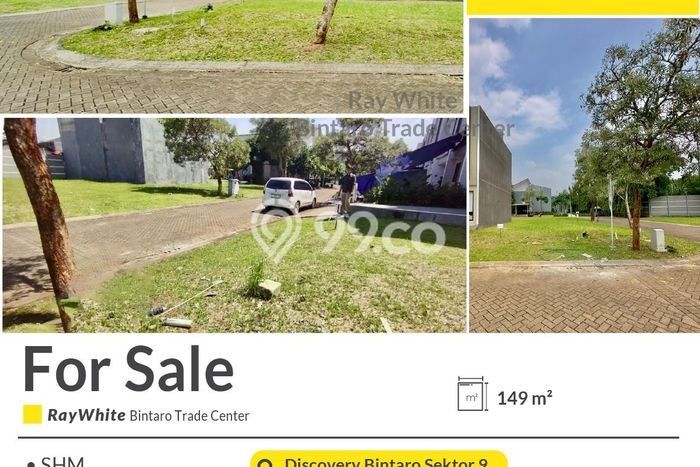 Kavling Tanah untuk Dijual di Bintaro, Tangerang Selatan, Luas 149m2 Kavling Tanah untuk Dijual di Bintaro, Tangerang Selatan, Luas 149m2