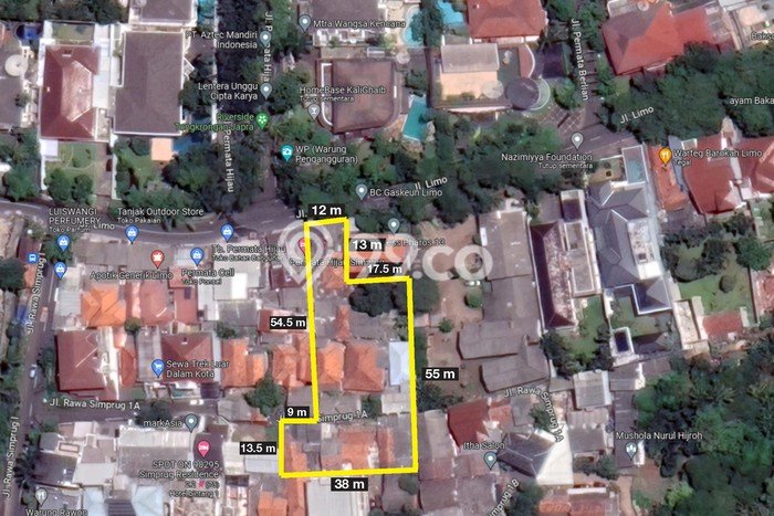 Dijual Tanah di Jakarta Selatan, Luas 1236m2 SHM Dijual Tanah di Jakarta Selatan, Luas 1236m2 SHM
