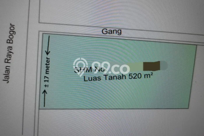 Lahan Dijual Lokasi Kramat Jati, Jakarta Timur dengan Luas Tanah 514m2 dan Status SHM Lahan Dijual Lokasi Kramat Jati, Jakarta Timur dengan Luas Tanah 514m2 dan Status SHM