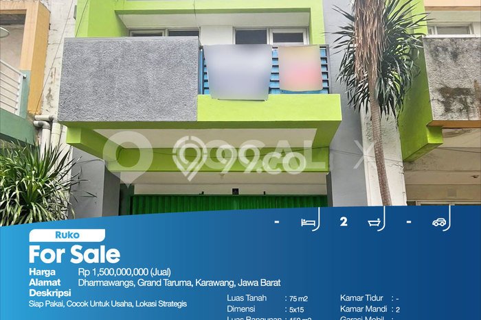 Unit Ruko Dijual di Karawang LT 75m2 & LB 150m2 Unit Ruko Dijual di Karawang LT 75m2 & LB 150m2