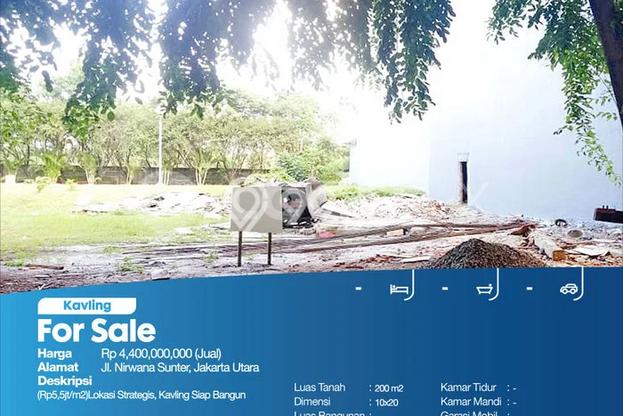 Tanah Dijual Lokasi Strategis di Jakarta Utara dengan Luas 200m2 Tanah Dijual Lokasi Strategis di Jakarta Utara dengan Luas 200m2