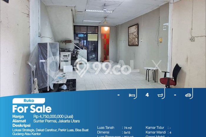 Ruko Bagus Dijual di Sunter Jakarta Utara Strategis Cocok untuk Kembangkan Bisnis Ruko Bagus Dijual di Sunter Jakarta Utara Strategis Cocok untuk Kembangkan Bisnis