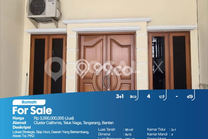 Rumah Mewah LB 180m2 Siap Huni Desain Elegan di Teluk Naga, Tangerang Rumah Mewah LB 180m2 Siap Huni Desain Elegan di Teluk Naga, Tangerang