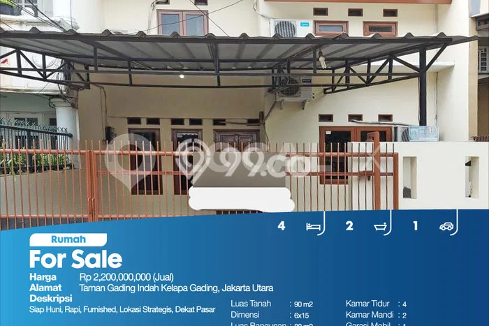 Rumah Modern Minimalis 4 Kamar Siap Huni di Kelapa Gading Rumah Modern Minimalis 4 Kamar Siap Huni di Kelapa Gading