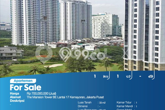 Dijual Apartemen di Kemayoran, Jakarta Pusat Punya 1 Kamar Tidur Dijual Apartemen di Kemayoran, Jakarta Pusat Punya 1 Kamar Tidur