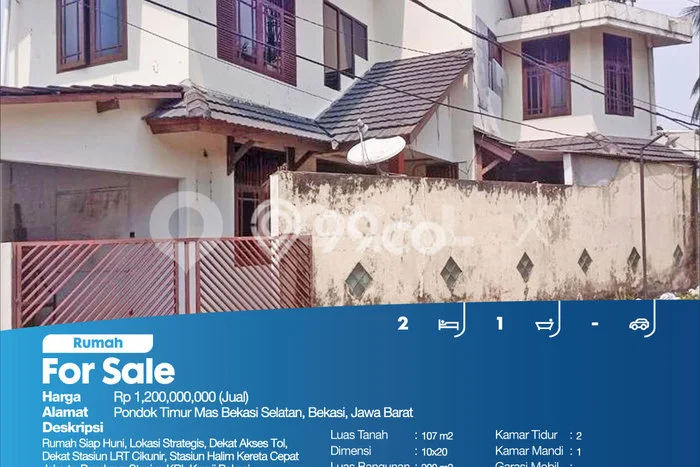 Rumah Modern 2 KT di Bekasi Bekasi Unfurnished Rumah Modern 2 KT di Bekasi Bekasi Unfurnished