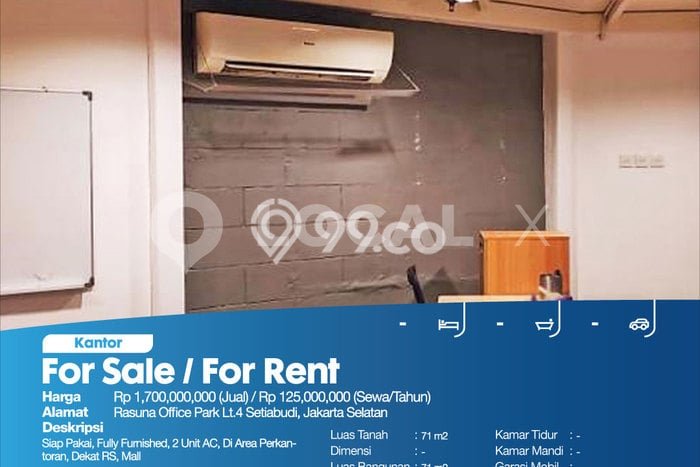 Kantor Dijual di Jakarta Selatan LT 71m2 & LB 71m2 Lokasi Terbaik! Kantor Dijual di Jakarta Selatan LT 71m2 & LB 71m2 Lokasi Terbaik!