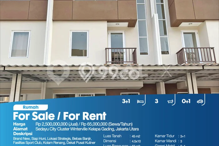 Jual Rumah Favorit Siap Huni LB 87m2 di Kelapa Gading, Jakarta Utara Jual Rumah Favorit Siap Huni LB 87m2 di Kelapa Gading, Jakarta Utara