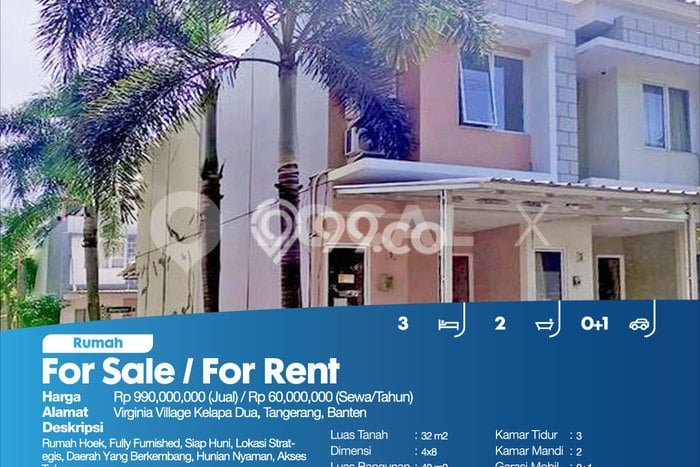 Rumah Cantik Siap Pakai Di Kelapa Dua Luas 40m2 Aman Rumah Cantik Siap Pakai Di Kelapa Dua Luas 40m2 Aman