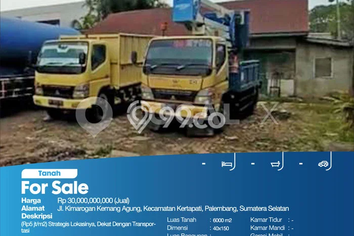Kavling Tanah Dijual di Kertapati, Palembang, Luas 6000m2 Area Strategis Kavling Tanah Dijual di Kertapati, Palembang, Luas 6000m2 Area Strategis