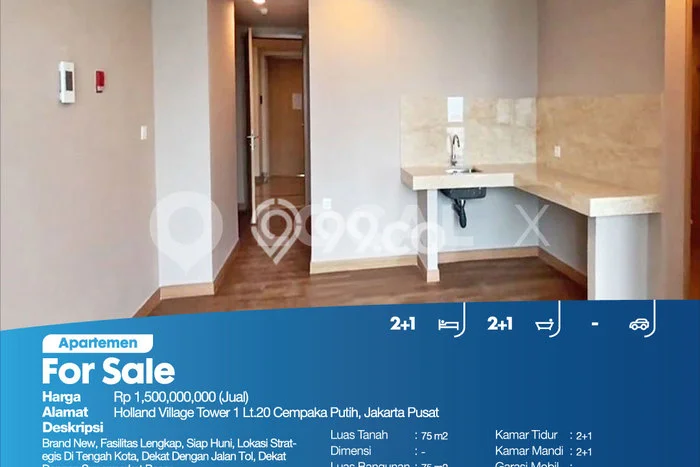 Siap Milik Apartemen 2 KT 2 KM di Cempaka Putih Siap Milik Apartemen 2 KT 2 KM di Cempaka Putih
