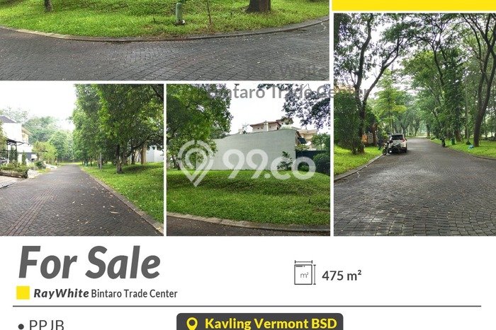 Tanah di BSD, Tangerang Selatan Luas 475m2 Dijual Segera Tanah di BSD, Tangerang Selatan Luas 475m2 Dijual Segera