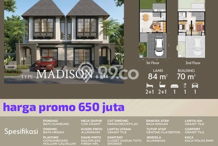 Rumah Modern Cantik 2 KT Bisa Langsung Pindah di Jombang Rumah Modern Cantik 2 KT Bisa Langsung Pindah di Jombang