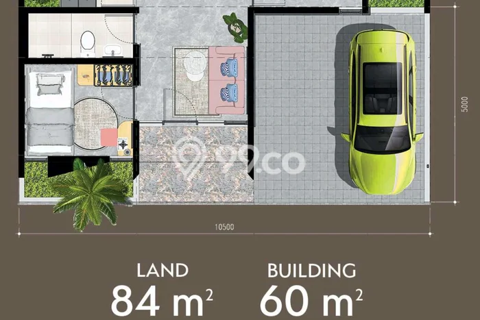 Rumah Modern Minimalis 2 KT Siap Huni di Jombang Rumah Modern Minimalis 2 KT Siap Huni di Jombang