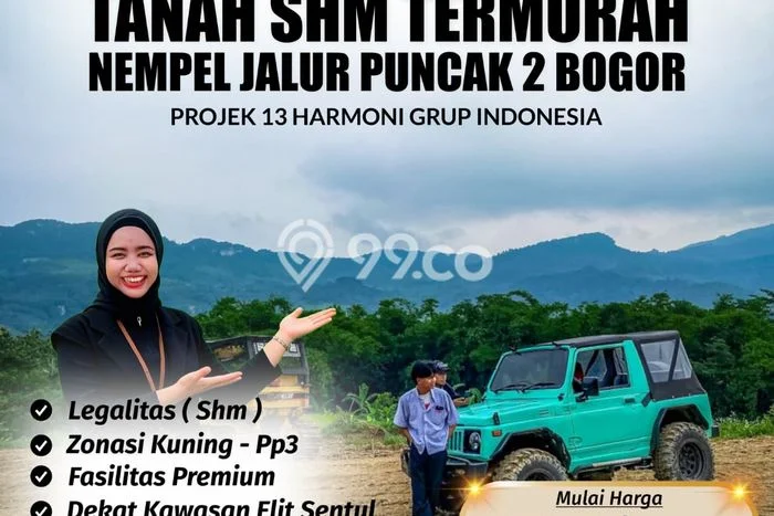Dijual Tanah di Sukamakmur Bogor Luas 100m2 SHM Dijual Tanah di Sukamakmur Bogor Luas 100m2 SHM
