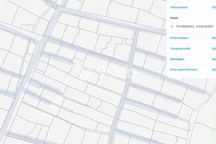 Dijual Tanah di Badung, Luas 180m2 SHM Dijual Tanah di Badung, Luas 180m2 SHM