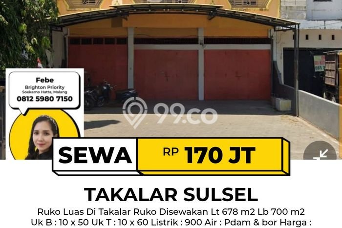 Ruko Disewakan Lokasi Blimbing Malang Harga Spesial! Ruko Disewakan Lokasi Blimbing Malang Harga Spesial!