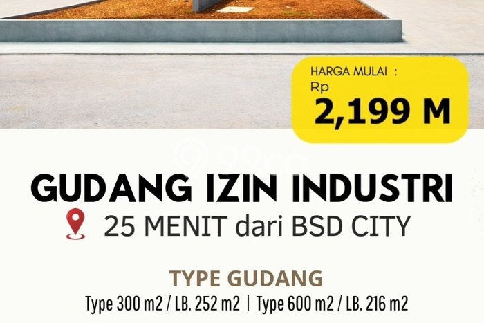 Gudang Bagus LT 300m2 LB 252m2 Dijual di Serpong Utara Tangerang Selatan Gudang Bagus LT 300m2 LB 252m2 Dijual di Serpong Utara Tangerang Selatan