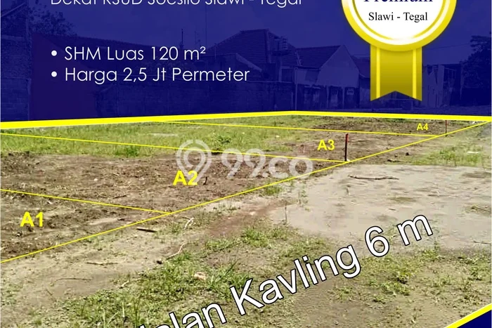 Dekat RSUD Soesilo Slawi Tegal, Kavling Rumah Mewah, SHM Per Unit Dekat RSUD Soesilo Slawi Tegal, Kavling Rumah Mewah, SHM Per Unit