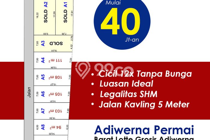Tanah Kavling Lokasi Strategis Adiwerna Permai Tanah Kavling Lokasi Strategis Adiwerna Permai