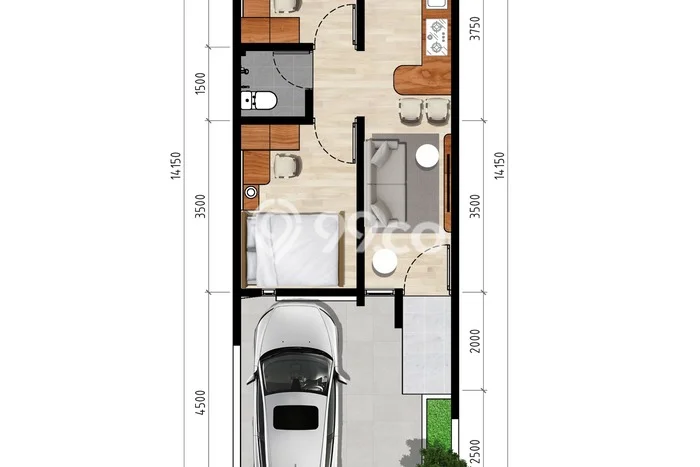 Jual Rumah Modern 2 KT di Komsen, Bekasi Jual Rumah Modern 2 KT di Komsen, Bekasi